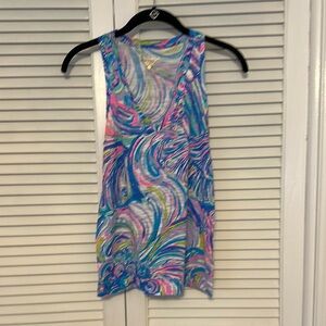 Colorful Lily Pulitzer Swirl Pattern Tank Top
